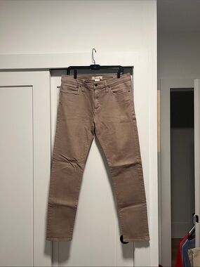 Madewell Dusky Tan Straight Jeans